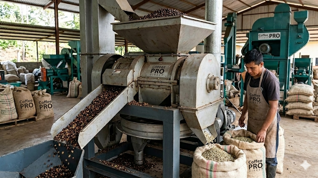 coffee huller machine