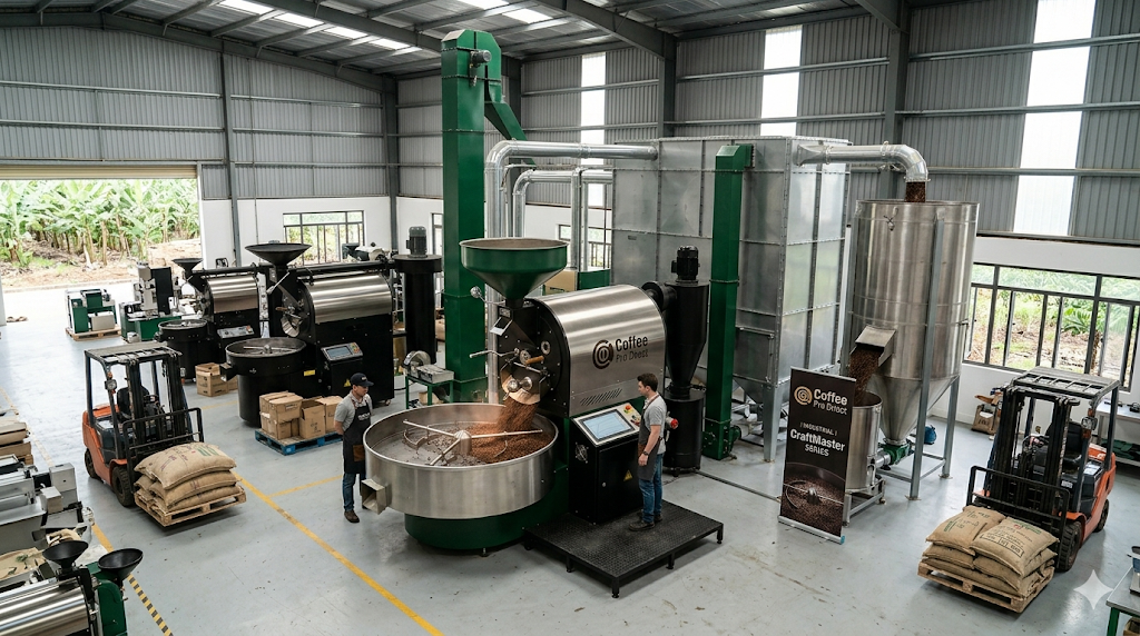 industrial coffee roasting machine