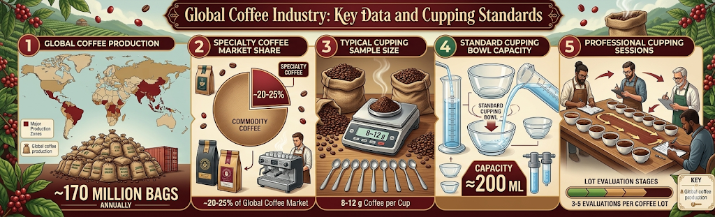 Global Coffee Cupping & Specialty Coffee Statistics