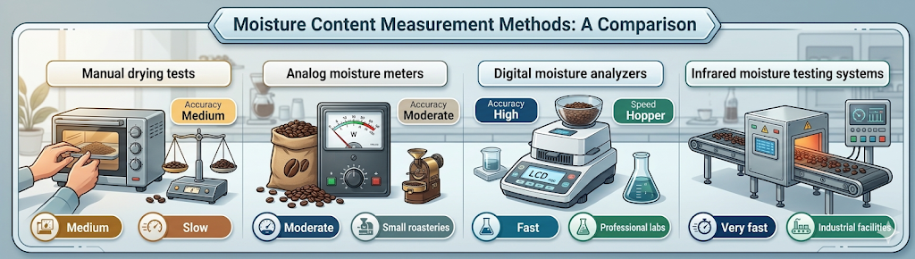 Coffee Moisture Testing Methods Comparison