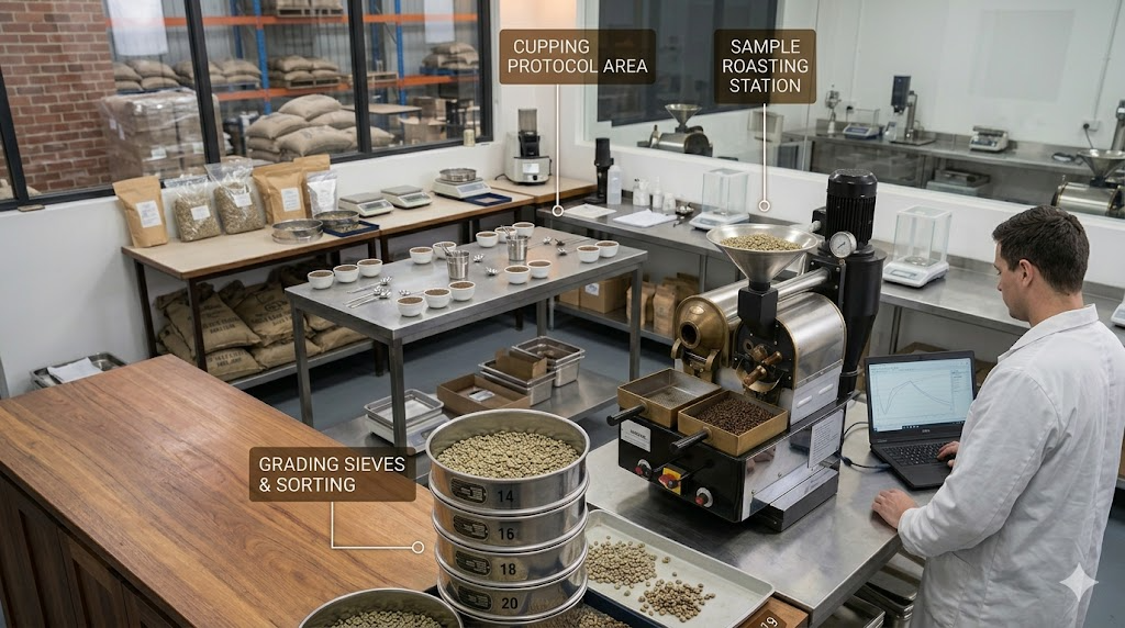 coffee lab setup